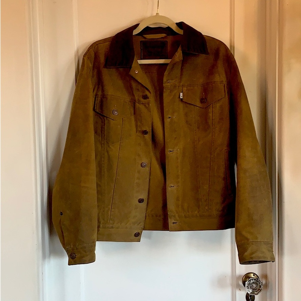 Filson Levi’s Trucker Jacket, Tin Cloth, Men’s Size M… Gem